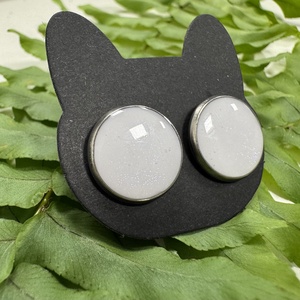 Monokróm fülbevaló szett - ékszer - fülbevaló - pötty fülbevaló - Meska.hu