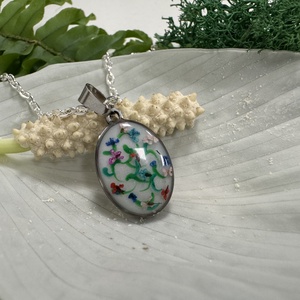 Virágindák nyaklánc  - ékszer - nyaklánc - medálos nyaklánc - Meska.hu