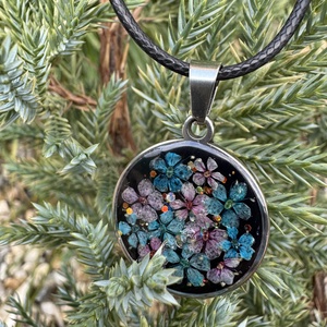 Éjféli virágzás nyaklánc  - ékszer - nyaklánc - medálos nyaklánc - Meska.hu