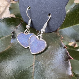 Szikrázó szívek fülbevaló, Ékszer, Fülbevaló, Lógó fülbevaló, Ékszerkészítés, MESKA