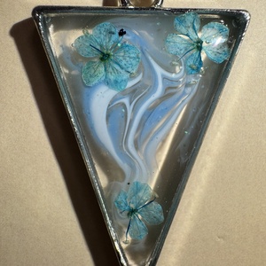 Kék örvény 01 - egyedi, kézzel festett medál  - ékszer - nyaklánc - medálos nyaklánc - Meska.hu