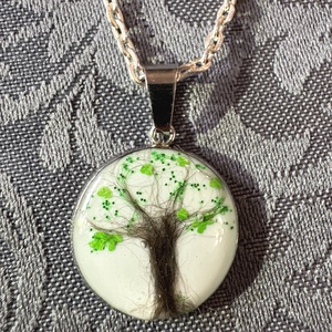 Kisállat szőrrel készült egyedi emlékőr medál nyakláncon, Ékszer, Nyaklánc, Medálos nyaklánc, Ékszerkészítés, MESKA