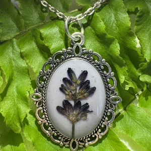 Levendula - nyaklánc , Ékszer, Nyaklánc, Medálos nyaklánc, Ékszerkészítés, MESKA