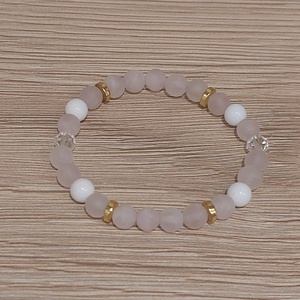 Ásványkarkötő - ékszer - karkötő - karkötő medállal - Meska.hu