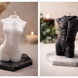 Testszobor gyertya � női vagy férfi test � kézzel készült szójaviasz gyertya � minimalista dekoráció - Meska.hu