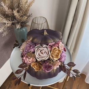 Őszi kerámia tök dekoráció - otthon & életmód - dekoráció - asztal és polc dekoráció - asztaldísz - Meska.hu