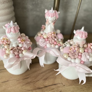 Unikornisos karácsonyi asztaldísz dekorció ajándék, Karácsony, Adventi díszek, Adventi asztaldísz, , MESKA