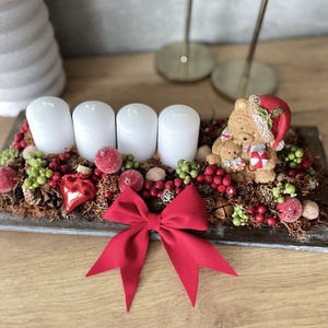 Adventi koszorú asztaldísz - Meska.hu