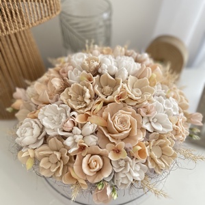 Nagy méretű szappanvirág box - otthon & életmód - dekoráció - virágdísz és tartó - virágbox, virágdoboz - Meska.hu