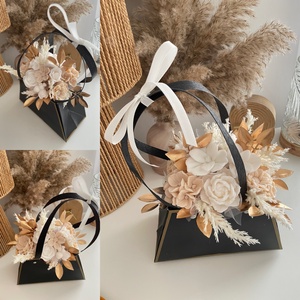 Szappanvirág táskában, Otthon & Életmód, Dekoráció, Virágdísz és tartó, Virágbox, Virágok, , MESKA