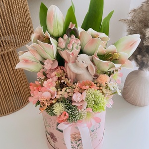 Tavaszi nyuszi figurás asztaldísz, Otthon & Életmód, Dekoráció, Asztal és polc dekoráció, Asztaldísz, , MESKA