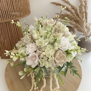 Illatos szappanvirág magasfényű Vzs kerámia kaspóban, Otthon & Életmód, Dekoráció, Asztal és polc dekoráció, Asztaldísz, , MESKA