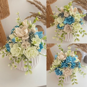 Szappanvirág kerámia kaspóban, Otthon & Életmód, Dekoráció, Asztal és polc dekoráció, Asztaldísz, , MESKA