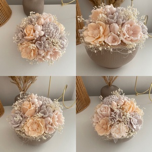 Szappanvirág kerámia kaspóban, Otthon & Életmód, Dekoráció, Asztal és polc dekoráció, Asztaldísz, , MESKA