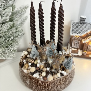 Adventi koszorú  - karácsony - adventi díszek - adventi koszorú - Meska.hu