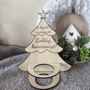 Karácsonyi ajándék virágtartó - karácsony - adventi díszek - adventi asztaldísz - Meska.hu