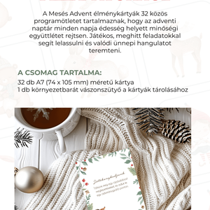 Mesés Advent Mini - adventi kalendárium, élménykalendárium, programötletek, családi hagyományok - karácsony - adventi díszek - adventi naptár - Meska.hu