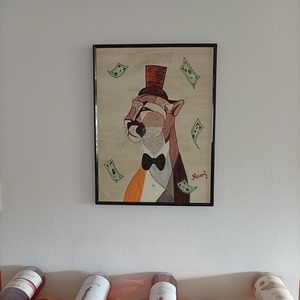 The Real Boss című- eredeti akril festmény-30X40 cm - művészet - festmény - akril - Meska.hu