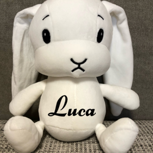 Névre szóló plüss nyuszi - otthon & életmód - babaszoba, gyerekszoba - babaszoba, gyerekszoba - Meska.hu