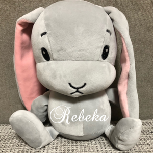 Névre szóló plüss nyuszi - otthon & életmód - babaszoba, gyerekszoba - babaszoba, gyerekszoba - Meska.hu