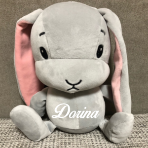 Névre szóló plüss nyuszi - otthon & életmód - babaszoba, gyerekszoba - babaszoba, gyerekszoba - Meska.hu