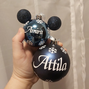 Névre szóló, egyedi feliratos karácsonyfa dísz - karácsony - karácsonyi lakásdekoráció - karácsonyfadíszek - Meska.hu