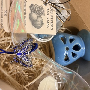 Ajándékcsomag kék - otthon & életmód - gyertya, illat, aroma - illatviasz - Meska.hu