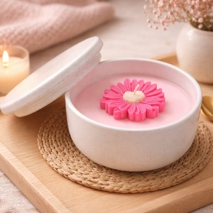 Bazsarózsa illatú gyertya, Otthon & Életmód, Gyertya, illat, aroma, Illatviasz, , MESKA