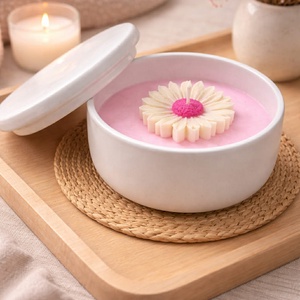 Bazsarózsa illatú gyertya - otthon & életmód - gyertya, illat, aroma - illatviasz - Meska.hu