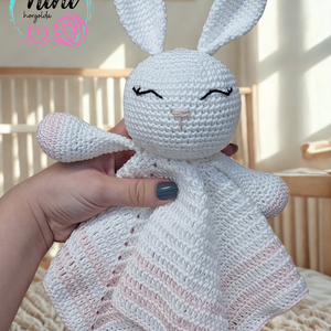 Nyuszis szundikendő - Meska.hu