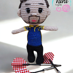 Horgolt darts bajnok, Játék & Sport, Plüssállat & Játékfigura, Ember, , MESKA