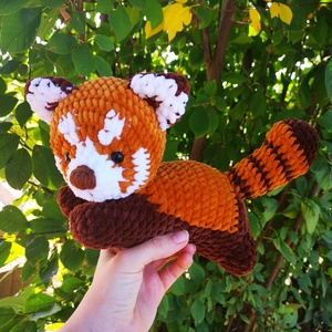 Amigurumi vöröspanda, Játék & Sport, Plüssállat & Játékfigura, Más figura, Horgolás, MESKA