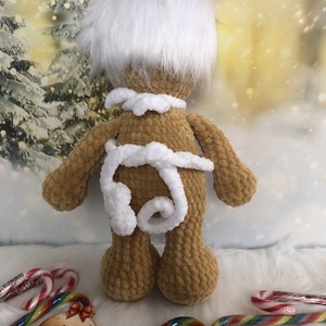 Mézi plüss - karácsony - karácsonyi lakásdekoráció - karácsonyi manók, figurák - Meska.hu