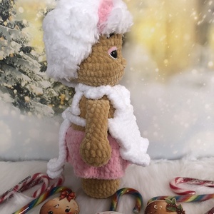 Mézeskalács plüss - karácsony - karácsonyi lakásdekoráció - karácsonyi manók, figurák - Meska.hu