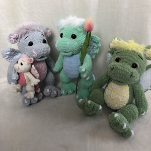Sárkány amigurumi minta Pdf - diy (csináld magad) - szabásminta, útmutató - horgolási minta - Meska.hu