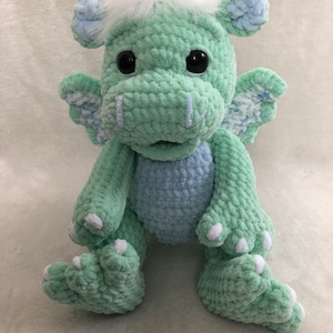Sárkány amigurumi minta Pdf - diy (csináld magad) - szabásminta, útmutató - horgolási minta - Meska.hu