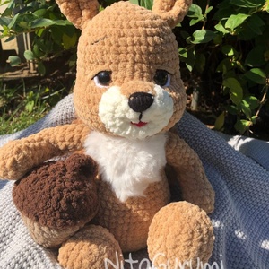 Plüss mókus, Játék & Sport, Plüssállat & Játékfigura, Más figura, Horgolás, MESKA