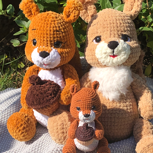 Mókus Amigurumi minta Pdf, DIY (Csináld magad), Szabásminta, útmutató, Horgolási minta, Horgolás, MESKA