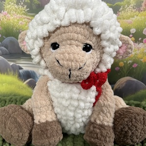 Plüss bárány - játék & sport - plüssállat & játékfigura - plüss bárány - Meska.hu