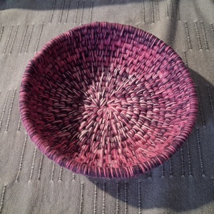 Rózsaszín bármitartó kosár, Otthon & Életmód, Tárolás & Rendszerezés, Tárolókosár, Fonás (csuhé, gyékény, stb.), Kosárfonás, MESKA