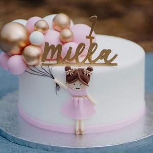 Torta topper  - otthon & életmód - konyhafelszerelés, tálalás - sütés, főzés - sütidísz - Meska.hu