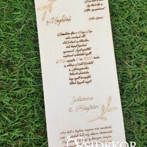 Esküvői meghívó fából, Esküvő, Meghívó & Kártya, Meghívó, , MESKA