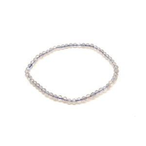 Fazettált labradorit golyós ásvány karkötő 3�4mm, Ékszer, Karkötő, Ásványkarkötő, , MESKA