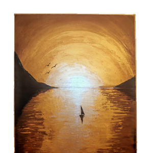 Akril festmény metál effekttel - művészet - festmény - akril - Meska.hu