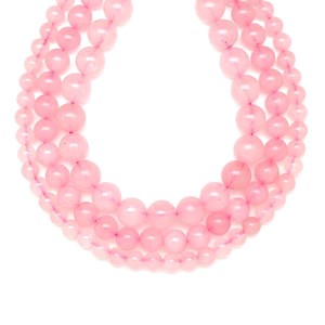 Jáde szinezett rózsaszín golyó 6-7mm  ékszerkészítő alapanyag (füzér), Kellékek & szerszámok, Ásvány alapanyag, Ásványfüzér, , MESKA