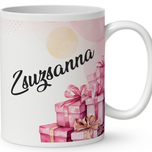 Kérd a neveddel - Cuki pink mézeskalács ember mintás bögre - otthon & életmód - konyhafelszerelés, tálalás - tálalás - bögre & csésze - Meska.hu