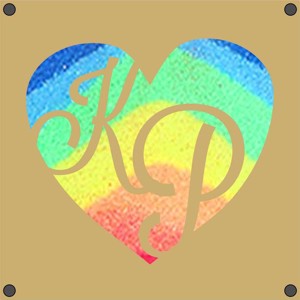 Modern esküvői homoköntő szett monogramos kivitelben - Meska.hu