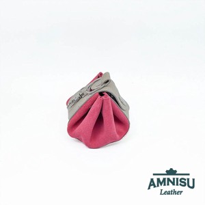 Szürke - sötét rózsaszín bőr mini 2in1 szütyő és kockatálca N8014-4011 - játék & sport - táblajáték és kártyajáték - társasjátékok - dobókocka - Meska.hu