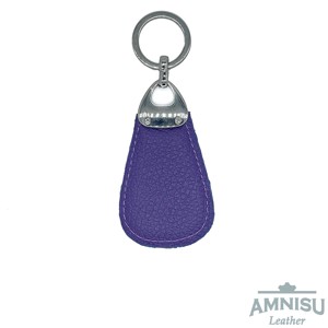 Lila csepp alakú swarovski köves bőr kulcstartó H4023 - táska & tok - kulcstartó & táskadísz - kulcstartó - Meska.hu