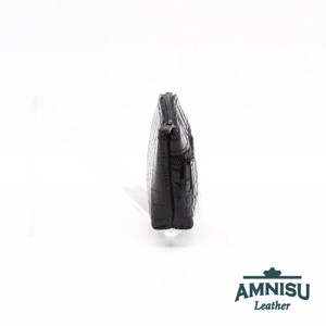 Fekete krokkómintás kettő cipzáras kulcstartó B8008 - táska & tok - kulcstartó & táskadísz - kulcstartó - Meska.hu